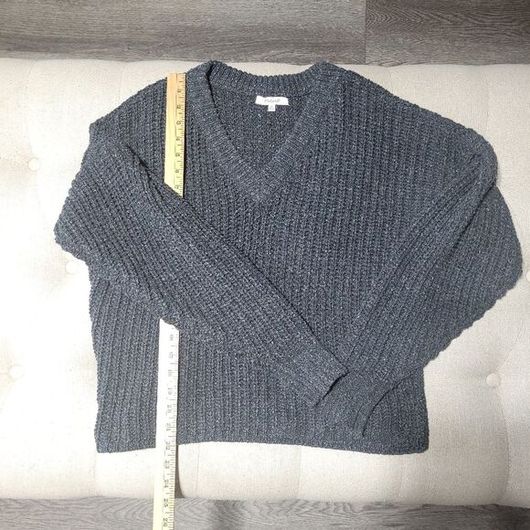 Madewell Pleat-Sleeve Wool Silk Blend Pullover Sweater Style G9922 Women's XS - Picture 11 of 12